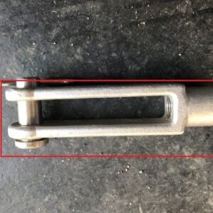 CLEVIS YOKE END 5/8" SST