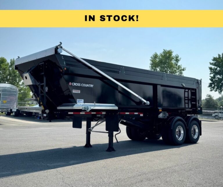 Picture of a 2 axle dump trailer, hybrid, square finish, 2026 from the brand Cross Country.