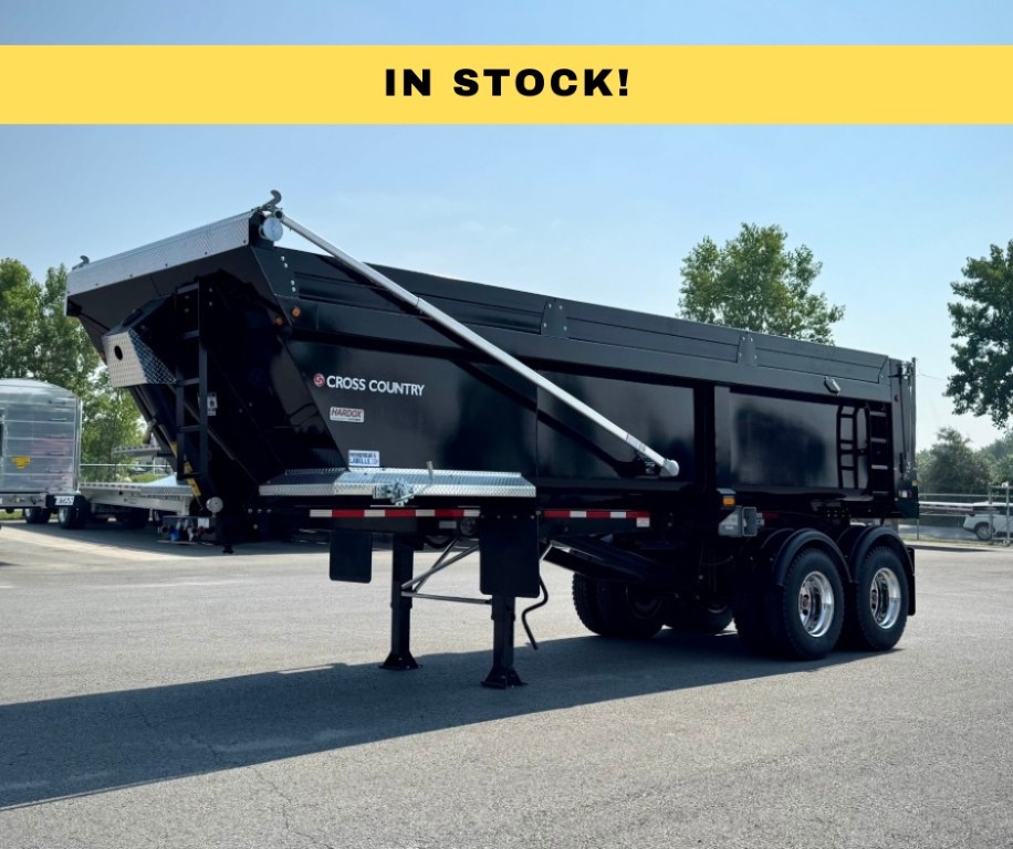 Picture of a 2 axle dump trailer, hybrid, square finish, 2026 from the brand Cross Country.