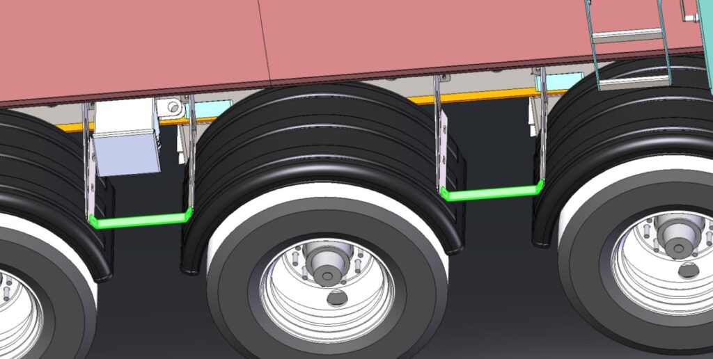 Photo de la pièce nommée ''Raidisseur de garde-boues'' de la marque Cross Country Trailers.