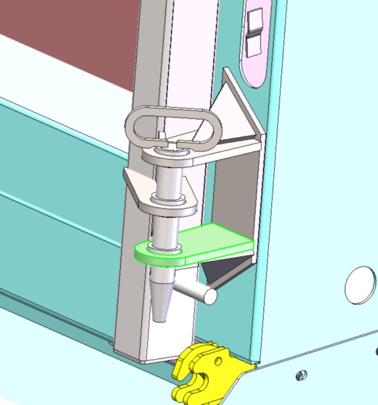 bottom hinge chanière porte