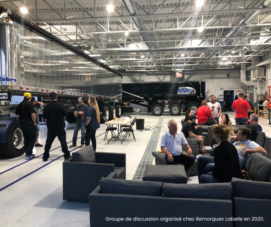 Groupe de discussion chez Remorques Labelle — remorques Cobra