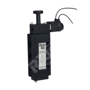 5 PORT SPRING RETURN SOLENOID, W/MANUAL OVERRIDE,EXTERNAL PI