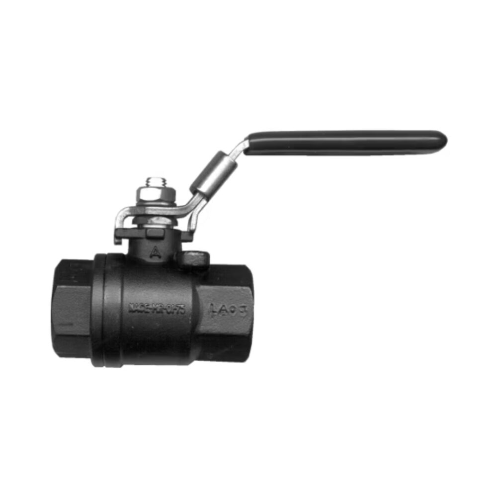 BALL VALVE, 2 IN FPT, CARBON STEEL
