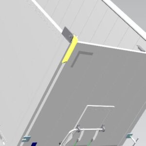 Hockey porte battante, côté trottoir droite, pièce pour remorques Cobra.
